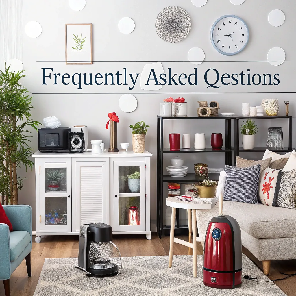 Illustration of Frequently Asked Questions surrounding home goods