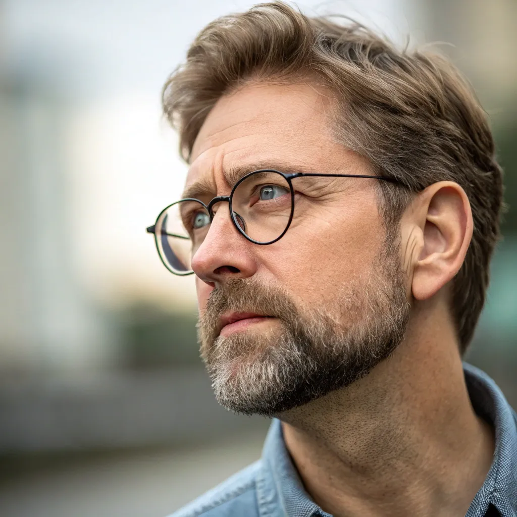 Man with glasses and a light beard